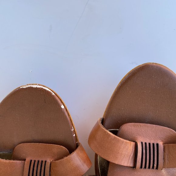 Nine West wooden wedge gladiator sandals - Picture 3 of 10